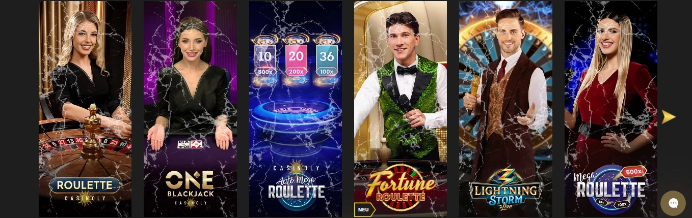 casinoly casino live spiele